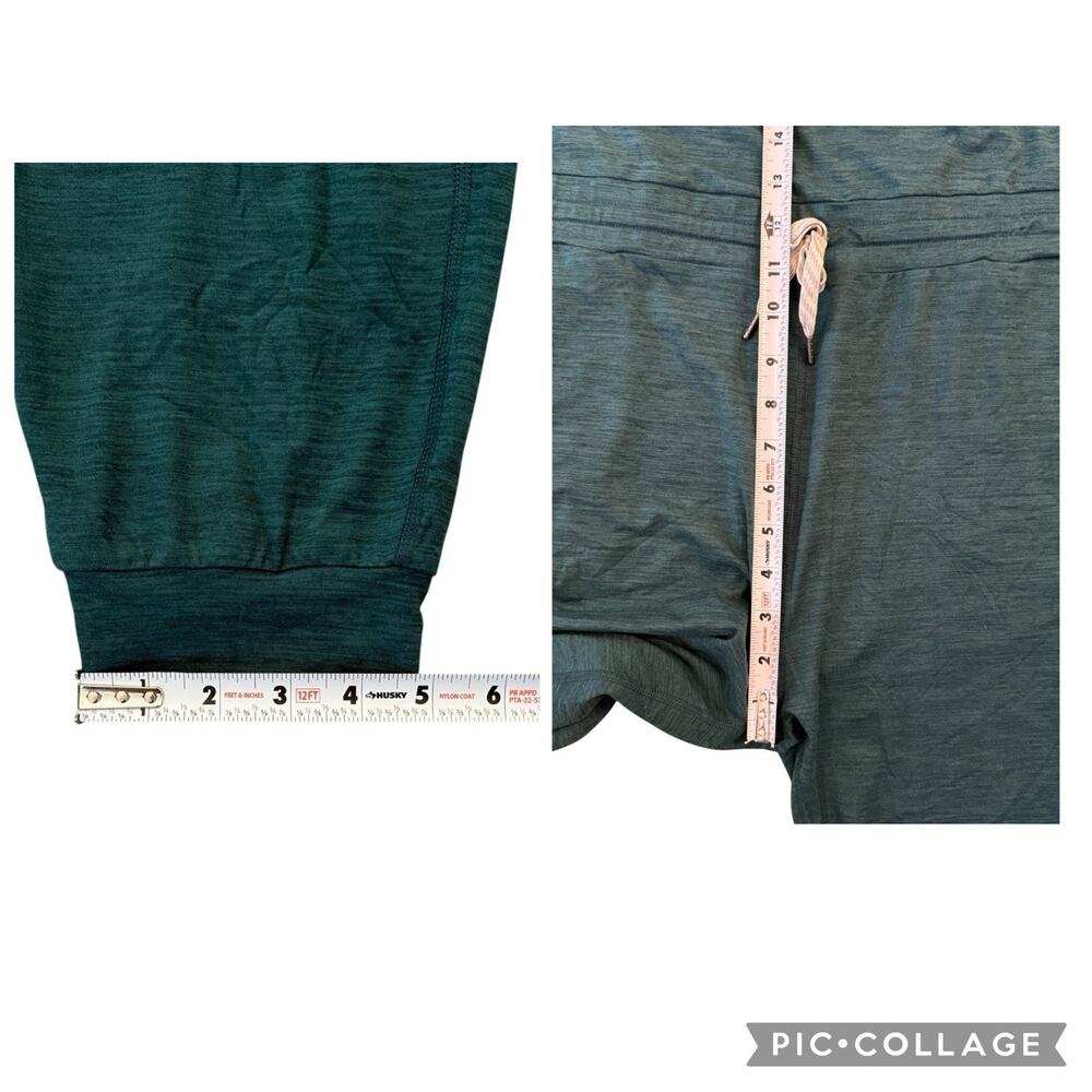 Vuori Lux Sleeveless Jumpsuit Jade Green Heather Racerback Adjustable Waist XL - Picture 10 of 12